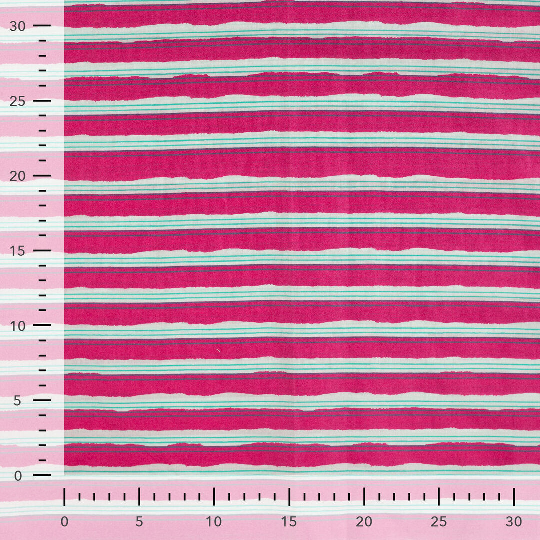 Baumwoll Voile "stripes" - pink