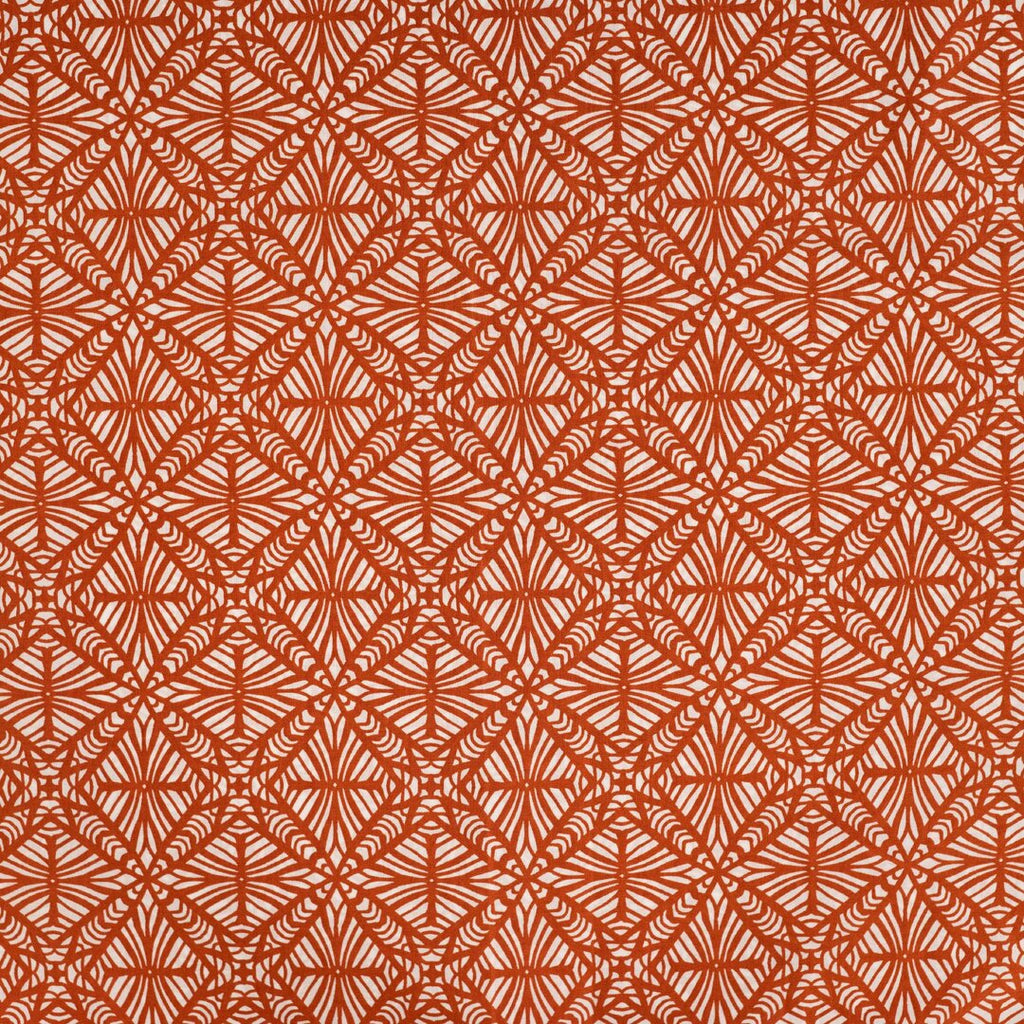 Baumwoll Voile "abstrakt" - cognac - Reststück 1,7m
