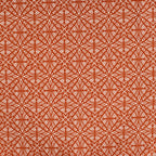 Baumwoll Voile "abstrakt" - cognac - Reststück 1,7m