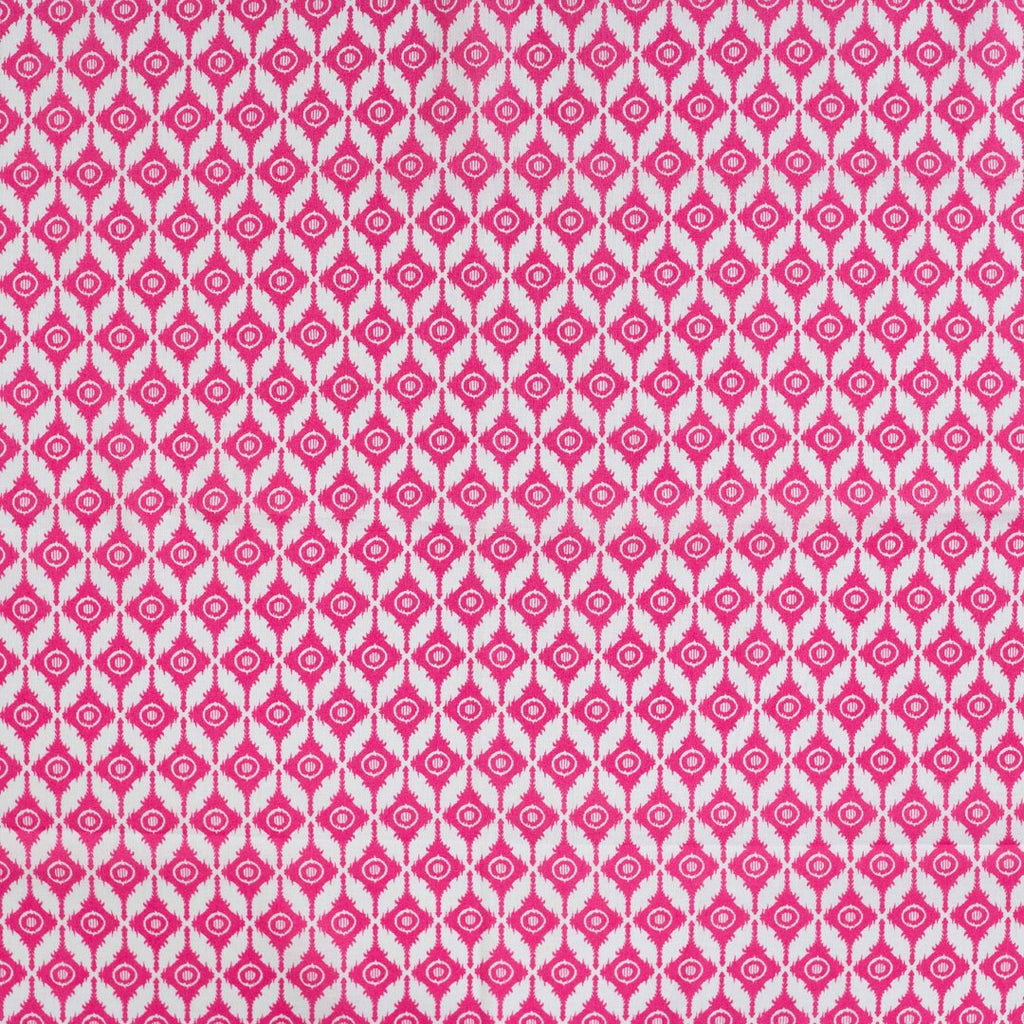 Baumwoll Voile "abstract" - pink/weiß