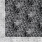 Viskose Popeline - weiß/schwarz abstract