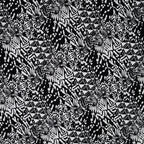 Viskose Popeline - weiß/schwarz abstract