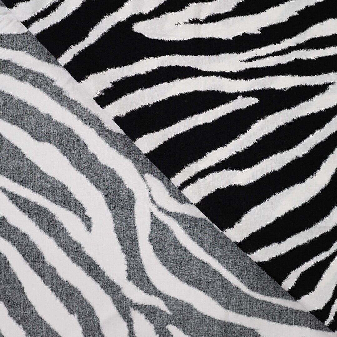 Viskose Popeline - Zebra