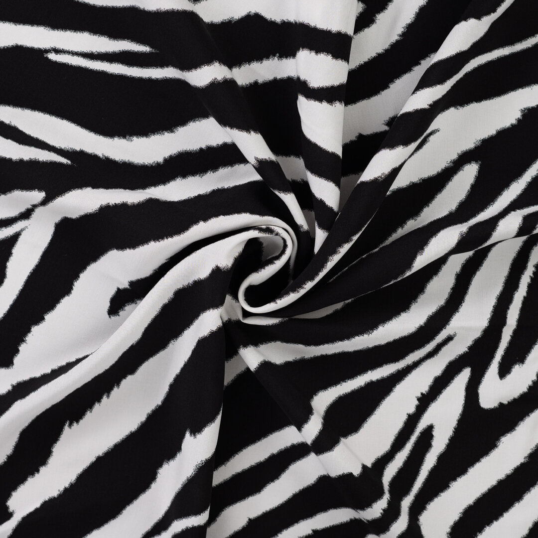 Viskose Popeline - Zebra