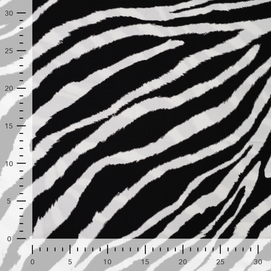 Viskose Popeline - Zebra