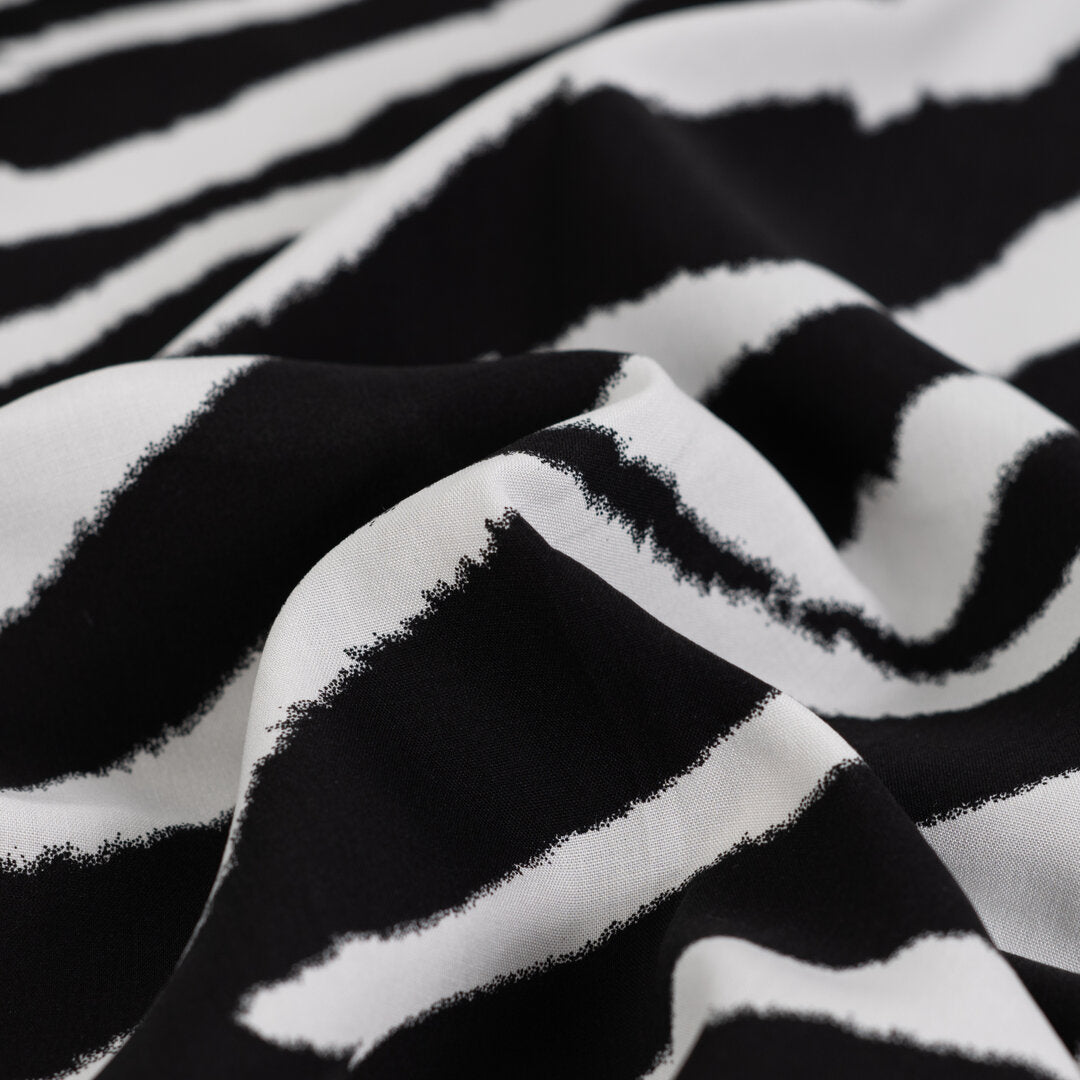 Viskose Popeline - Zebra