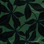 Viskose Satin Leaves - green