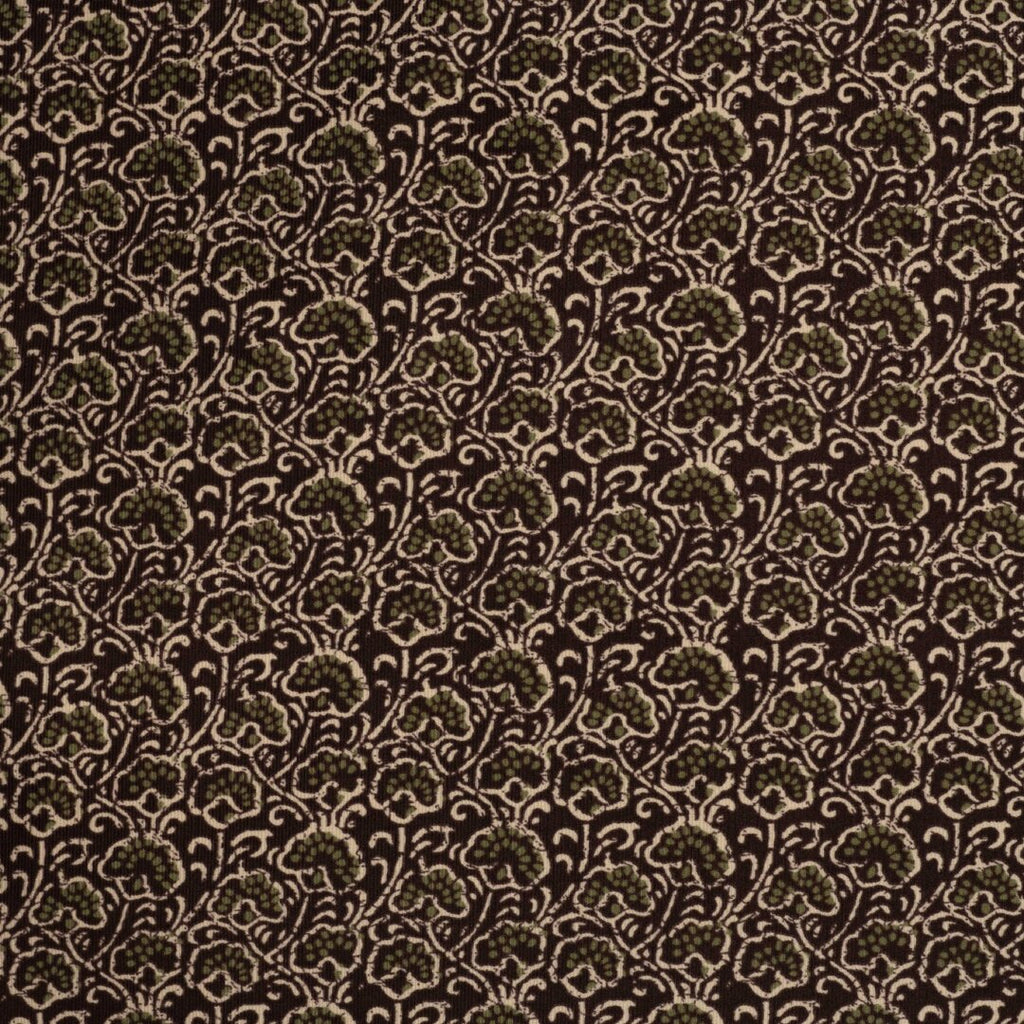 Baumwoll Feincord - Ornamente braun