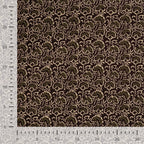 Baumwoll Feincord - Ornamente braun