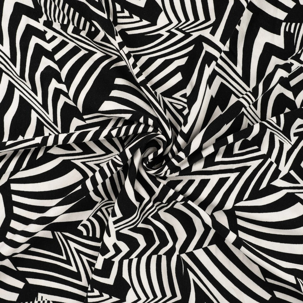 Viskosejersey Black&White - graphic *Videovorstellung*