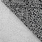 Baumwoll Satin Triangles - schwarz/weiß *Videovorstellung*
