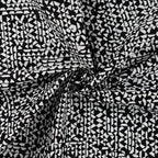 Baumwoll Satin Triangles - schwarz/weiß *Videovorstellung*