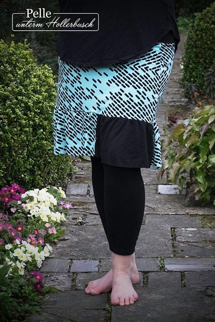 Designbeispiel: lillesol women No.3 Jersey-Stufenrock