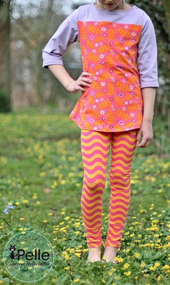 Designbeispiel: lillesol basics No.47 Frühlingskombi Kleid & Shirt