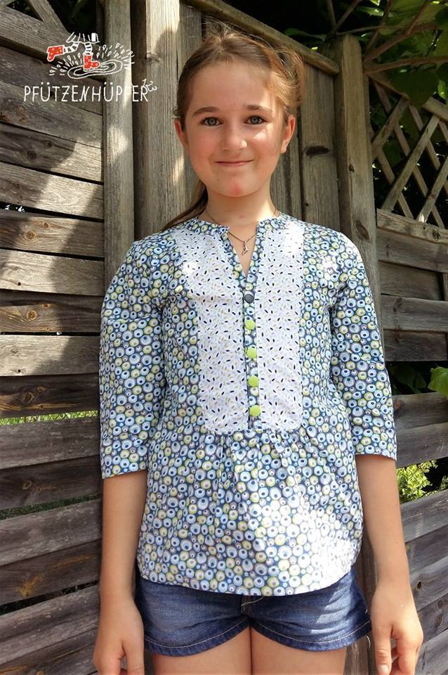 Designbeispiel: lillesol stars No.14 Evita-Bluse
