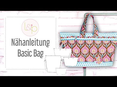 Video-Nähanleitung: Ebook / Schnittmuster Basic Bag * mit Video-Nähanleitung *