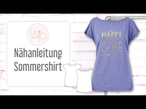 Video-Nähanleitung: Papierschnittmuster lillesol basics No.7 Sommershirt *mit Video-Nähanleitung* ✂✂✂