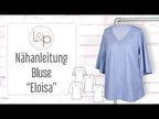 Video-Nähanleitung: Ebook / Schnittmuster lillesol women No.90 Bluse "Eloisa" mit Video-Nähanleitung*