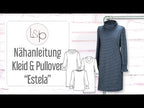 Video-Nähanleitung: Papierschnittmuster lillesol women No.77 Kleid & Pullover "Estela" *mit Video-Nähanleitung