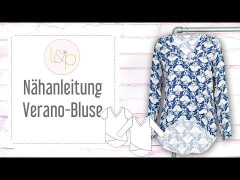 Video-Nähanleitung: Ebook / Schnittmuster lillesol women No.17 Verano-Bluse *mit Video-Nähanleitung*