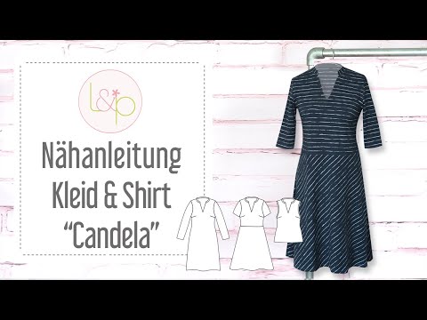 Video-Nähanleitung: Papierschnittmuster lillesol women No.55 Kleid & Shirt Candela *mit Video-Nähanleitung* ✂✂