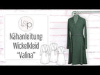 Video-Nähanleitung: Ebook / Schnittmuster lillesol women No.83 Wickelkleid "Valina" *mit Video Nähanleitung*