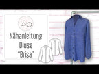 Video-Nähanleitung: Ebook / Schnittmuster lillesol women No.94 Bluse "Brisa" mit Video-Nähanleitung*