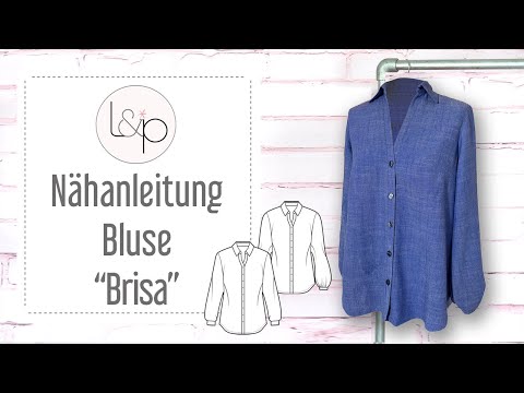 Video-Nähanleitung: Ebook / Schnittmuster lillesol women No.94 Bluse "Brisa" mit Video-Nähanleitung*