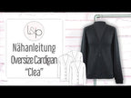 Video-Nähanleitung: Ebook / Schnittmuster lillesol women No.93 Oversize Cardigan "Clea" mit Video-Nähanleitung
