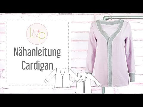Video-Nähanleitung: Ebook / Schnittmuster lillesol women No.11 Cardigan *mit Video-Nähanleitung*