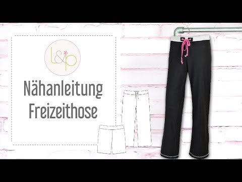 Video-Nähanleitung: Ebook / Schnittmuster lillesol basic No.4 Freizeithose *mit Video-Nähanleitung*