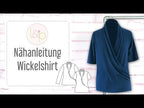 Video-Nähanleitung: Ebook / Schnittmuster lillesol basics No.66 Wickelshirt *mit Video-Nähanleitung*