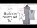 Video-Nähanleitung: Ebook / Schnittmuster lillesol women No.67 Pullunder & Kleid "Tira" *mit Video Nähanleitun