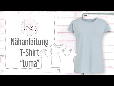 Video-Nähanleitung: Ebook / Schnittmuster lillesol women No.97 T-Shirt "Luma" * mit Video-Nähanleitung*