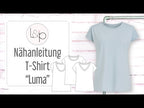 Video-Nähanleitung: Ebook / Schnittmuster lillesol women No.97 T-Shirt "Luma" * mit Video-Nähanleitung*