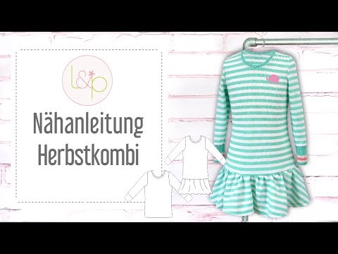 Video-Nähanleitung: Papierschnittmuster lillesol basics No.26 Herbstkombi Kleid & Shirt *mit Video-Anleitung* 