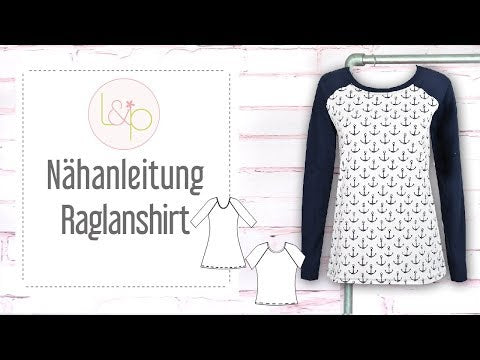 Video-Nähanleitung: Ebook / Schnittmuster lillesol women No.19 Raglan-Kleid & Shirt * mit Video-Nähanleitung *
