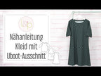 Video-Nähanleitung: Ebook / Schnittmuster lillesol basics No.28 Jerseykleid mit Uboot-Ausschnitt