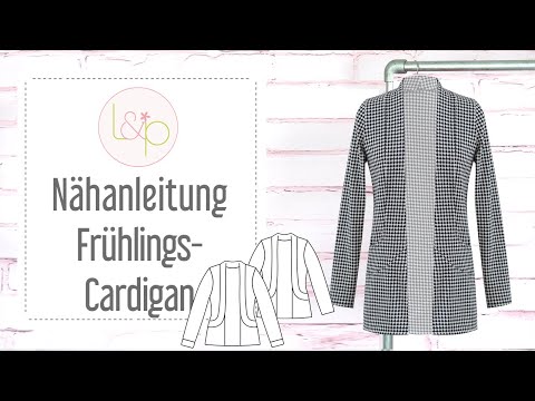 Video-Nähanleitung: Ebook / Schnittmuster lillesol women No.52 Frühlings-Cardigan *mit Video Nähanleitung*