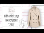 Video-Nähanleitung: Ebook / Schnittmuster lillesol women No.71 Trenchjacke "Jola" *mit Video Nähanleitung*