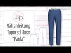 Video-Nähanleitung: Ebook / Schnittmuster lillesol women No.62 Tapered Hose "Paula" *mit Video Nähanleitung*