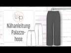 Video-Nähanleitung: Papierschnittmuster lillesol women No.82 Palazzohose *mit Video-Nähanleitung*✂✂✂