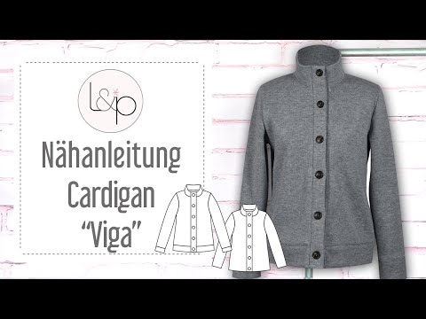 Video-Nähanleitung: Papierschnittmuster lillesol women No.68 Cardigan "Viga" mit Video-Nähanleitung*✂✂✂