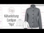 Video-Nähanleitung: Papierschnittmuster lillesol women No.68 Cardigan "Viga" mit Video-Nähanleitung*✂✂✂