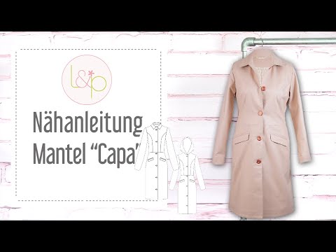 Video-Nähanleitung: Ebook / Schnittmuster lillesol stars No.16 Mantel "Capa" *mit Video-Nähanleitung*