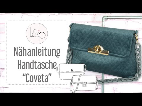 Video-Nähanleitung: Papierschnittmuster Handtasche "Coveta" * mit Video-Nähanleitung * ✂✂✂