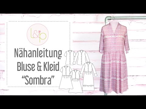 Video-Nähanleitung: Ebook / Schnittmuster lillesol women No.54 Kleid & Bluse Sombra *mit Video Nähanleitung*