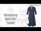 Video-Nähanleitung: Ebook / Schnittmuster lillesol women No.55 Kleid & Shirt Candela *mit Video Nähanleitung*