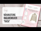 Video-Nähanleitung: Ebook / Schnittmuster lillesol women No.101 Raglansweater "Raisa" *mit Video-Nähanleitung*