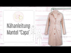 Video-Nähanleitung: Ebook / Schnittmuster lillesol women No.27 Mantel "Capa" *mit Video-Nähanleitung*